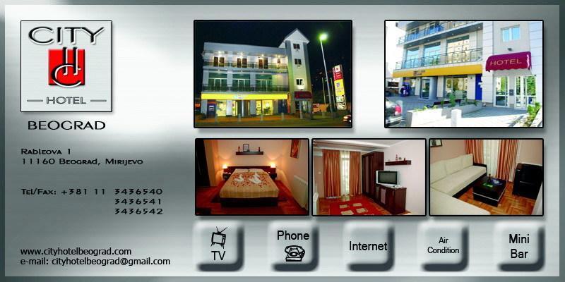City Hotel Belgrád Kültér fotó